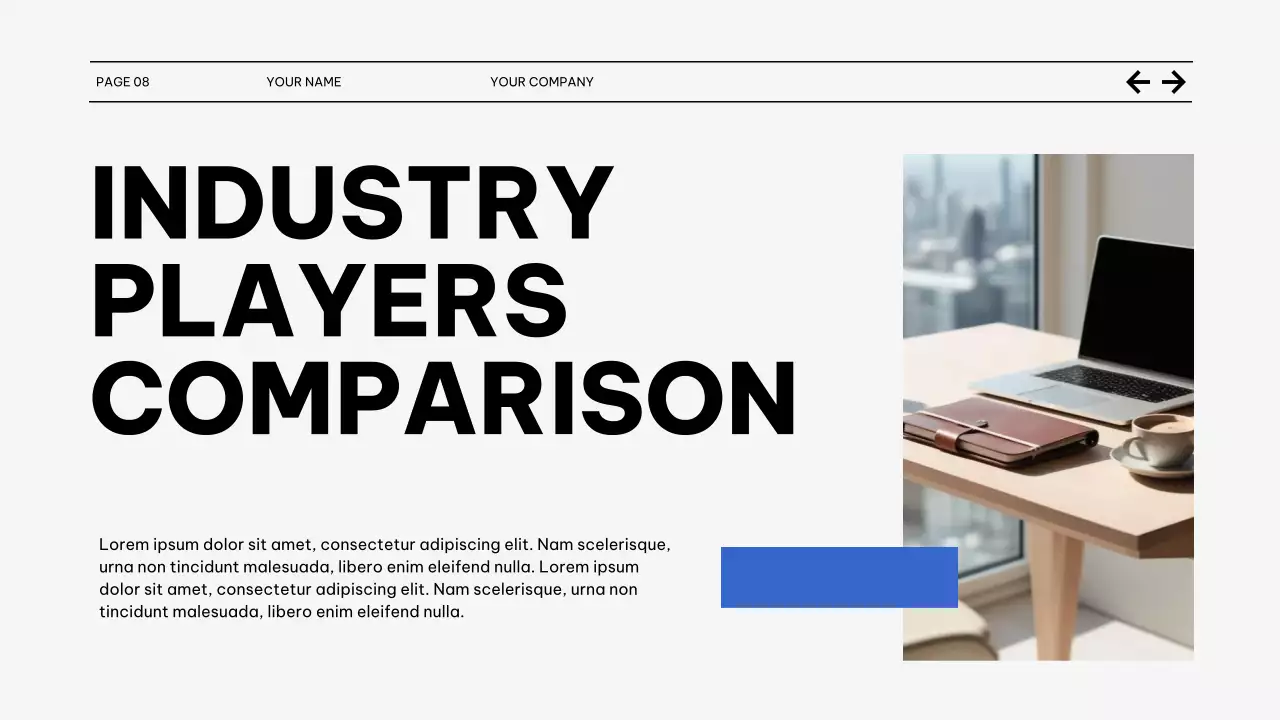 Black and Blue Market Trends Report Presentation