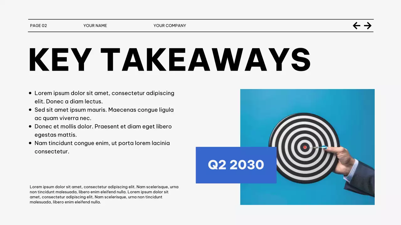 Black and Blue Market Trends Report Presentation