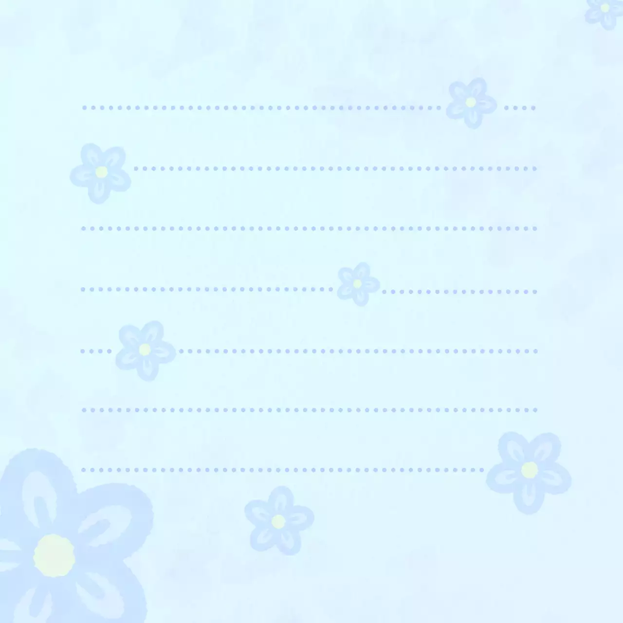 하늘색 심플 메모지