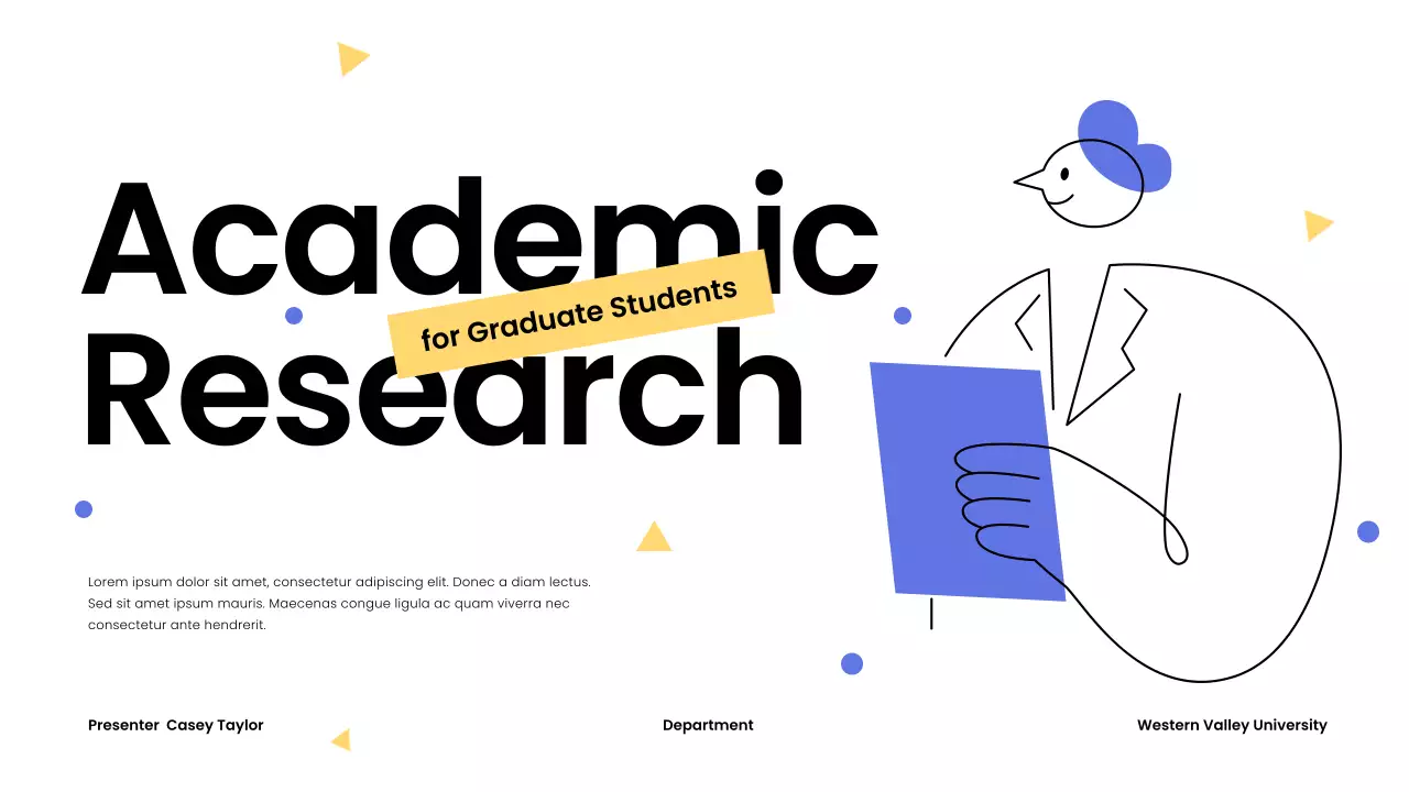 White Minimalist Academic Lecture Presentation