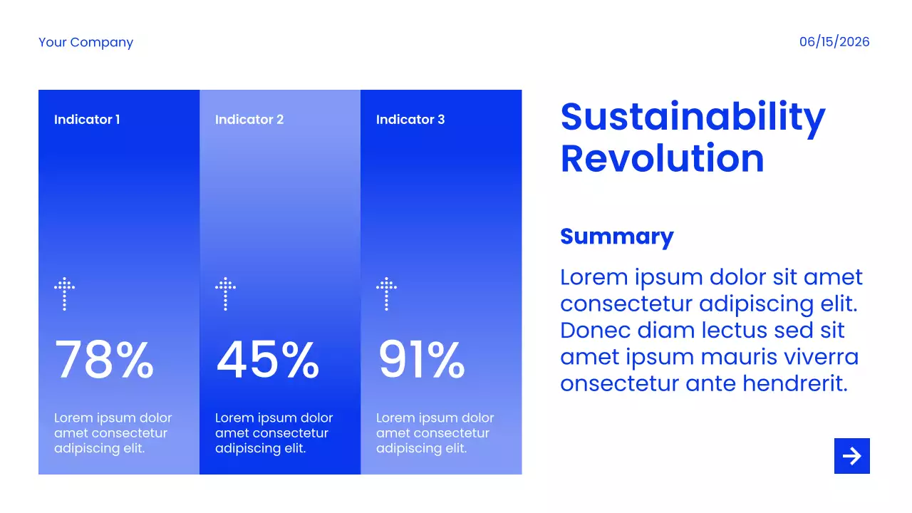 블루 모던 마켓 트렌드 및 인사이트 보고서 프레젠테이션