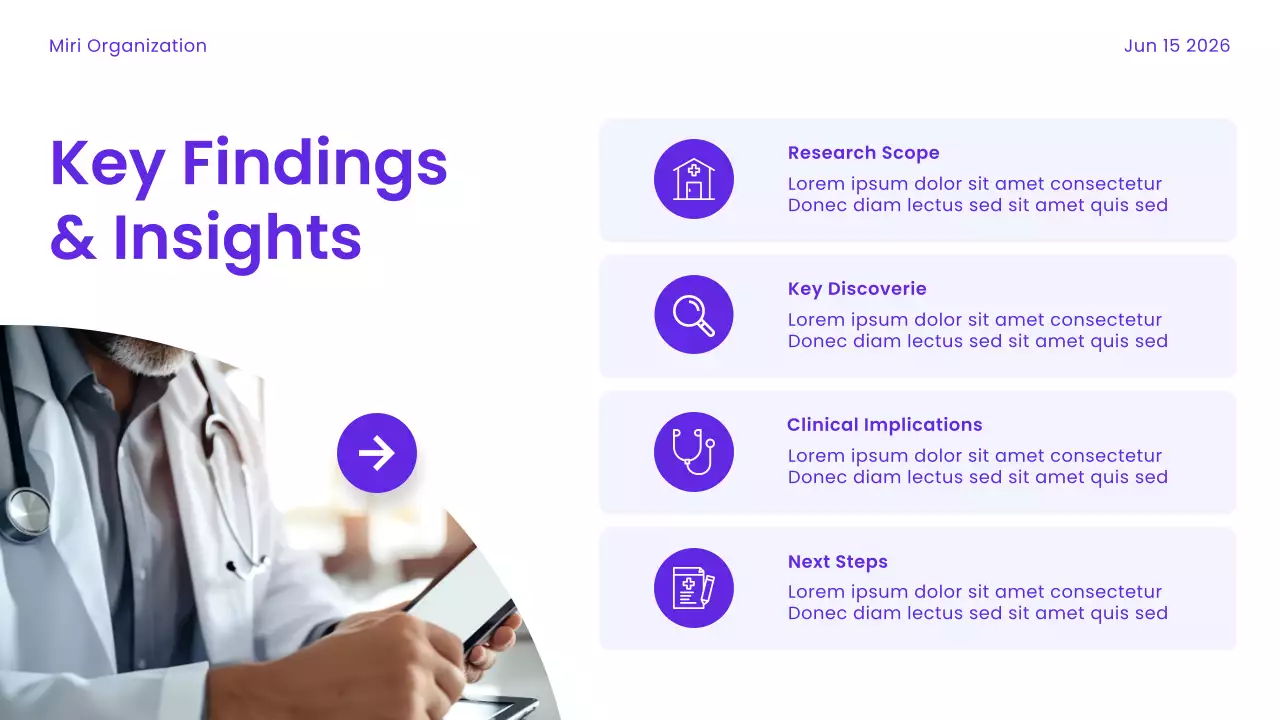 Purple Modern Healthcare Trend Presentation