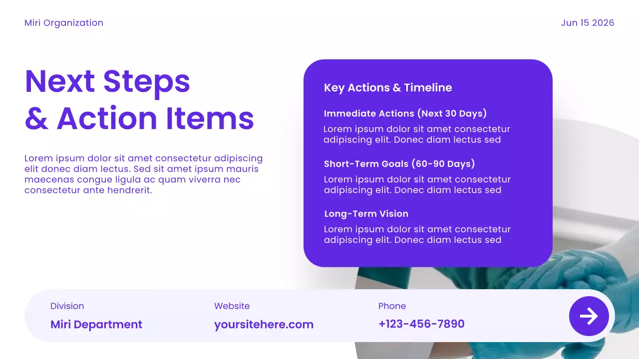 Purple Modern Healthcare Trend Presentation