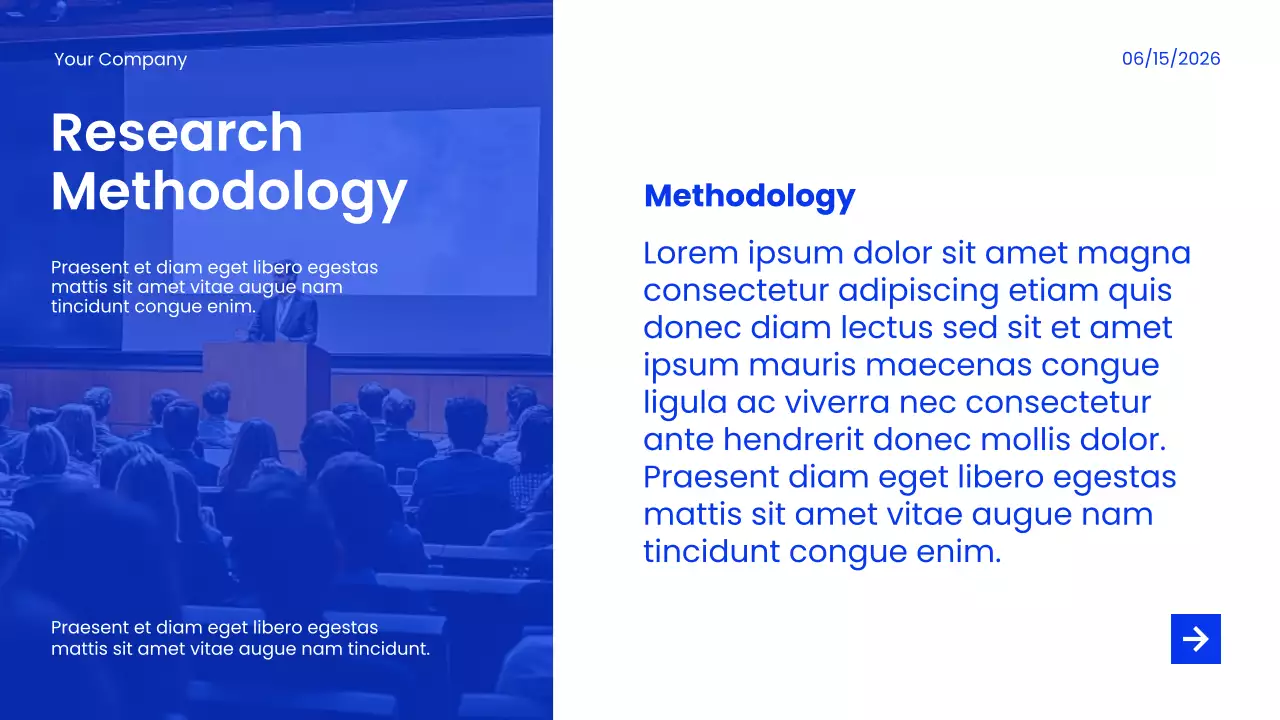 블루 모던 마켓 트렌드 및 인사이트 보고서 프레젠테이션