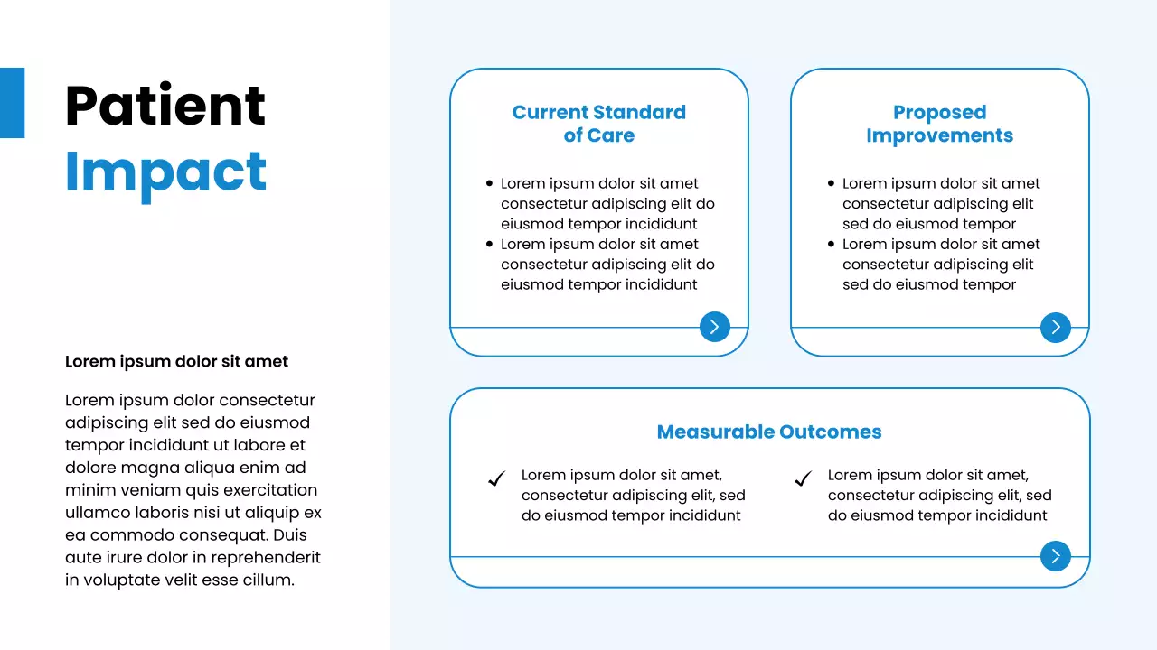 Blue Modern Healthcare Trends Presentation