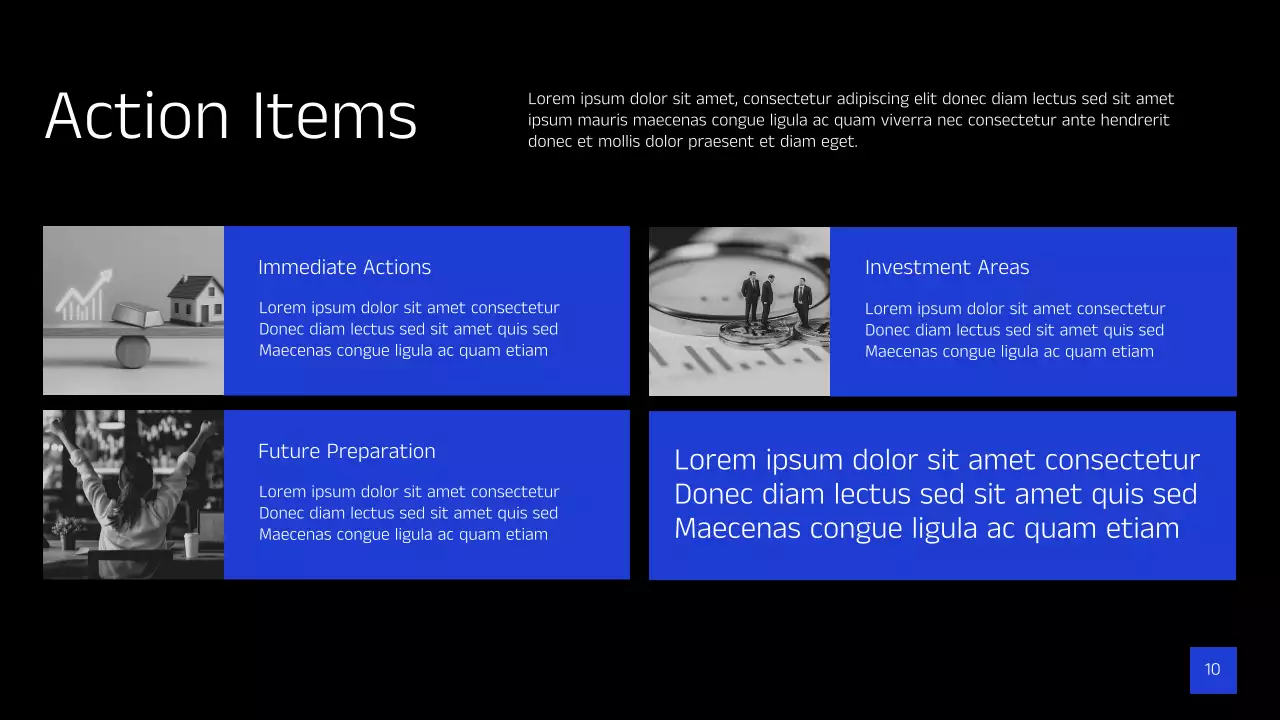 블랙 모던 산업 트렌드 프레젠테이션