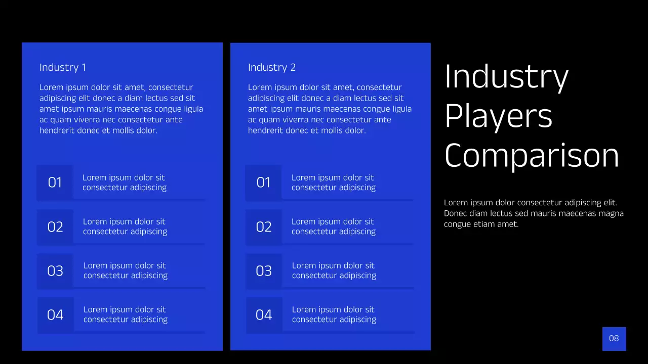 블랙 모던 산업 트렌드 프레젠테이션
