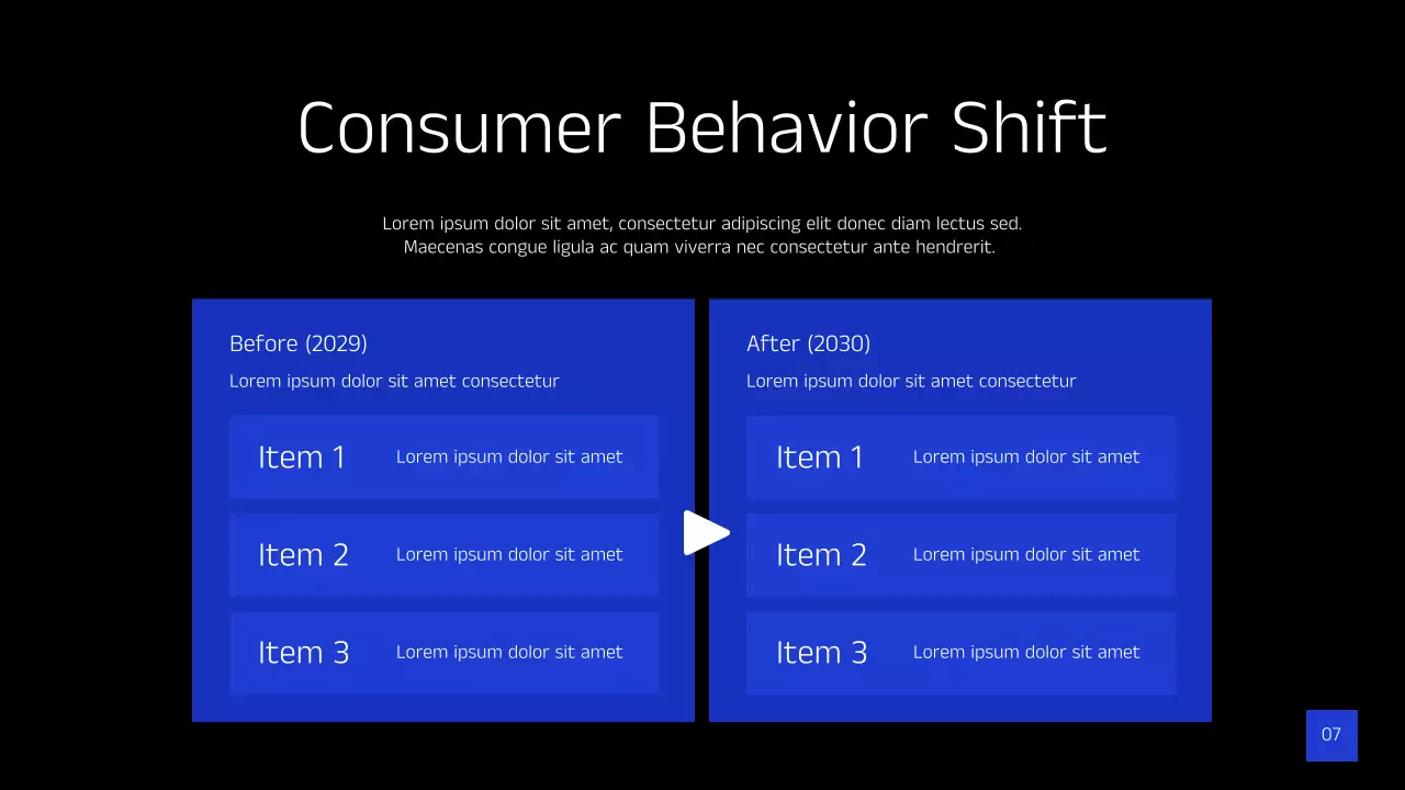 블랙 모던 산업 트렌드 프레젠테이션