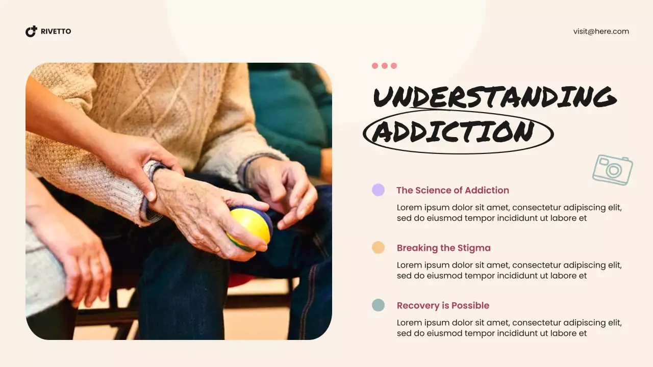 Beige Illustrated Substance Abuse Recovery Presentations