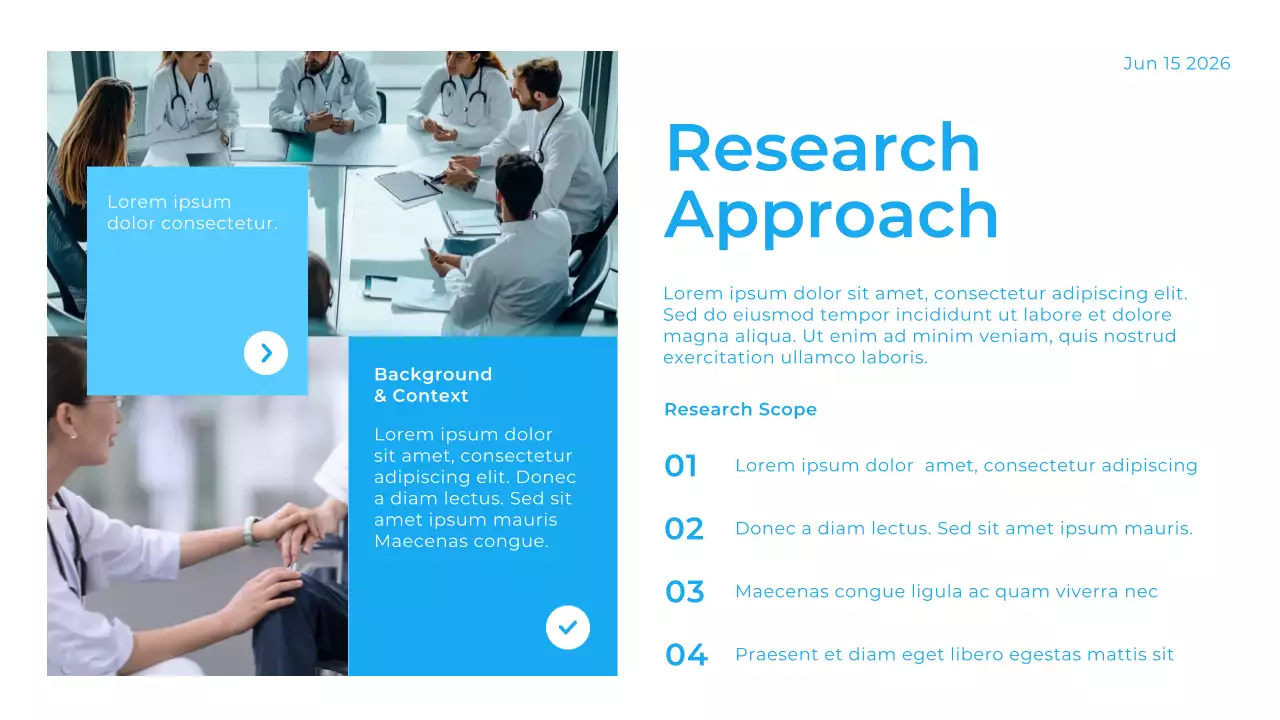 Blue Modern Healthcare Insights Presentation