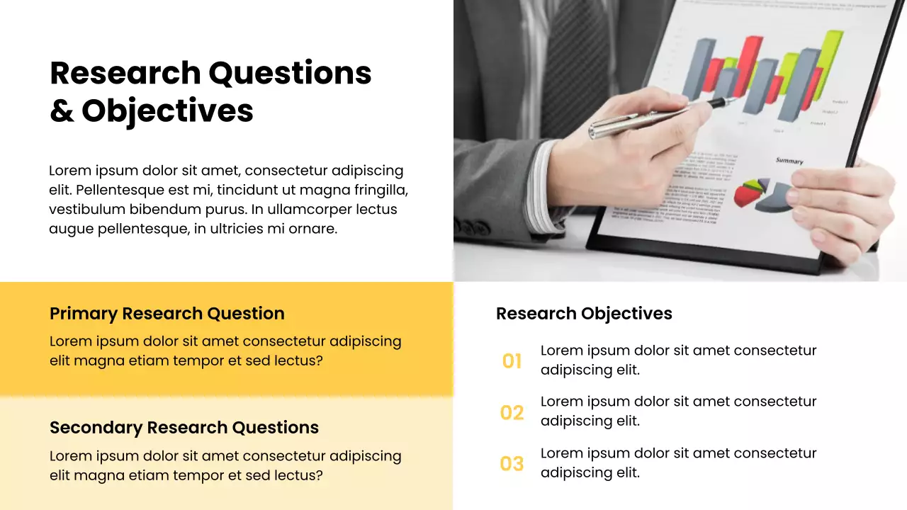Yellow Modern Research Proposal Presentation