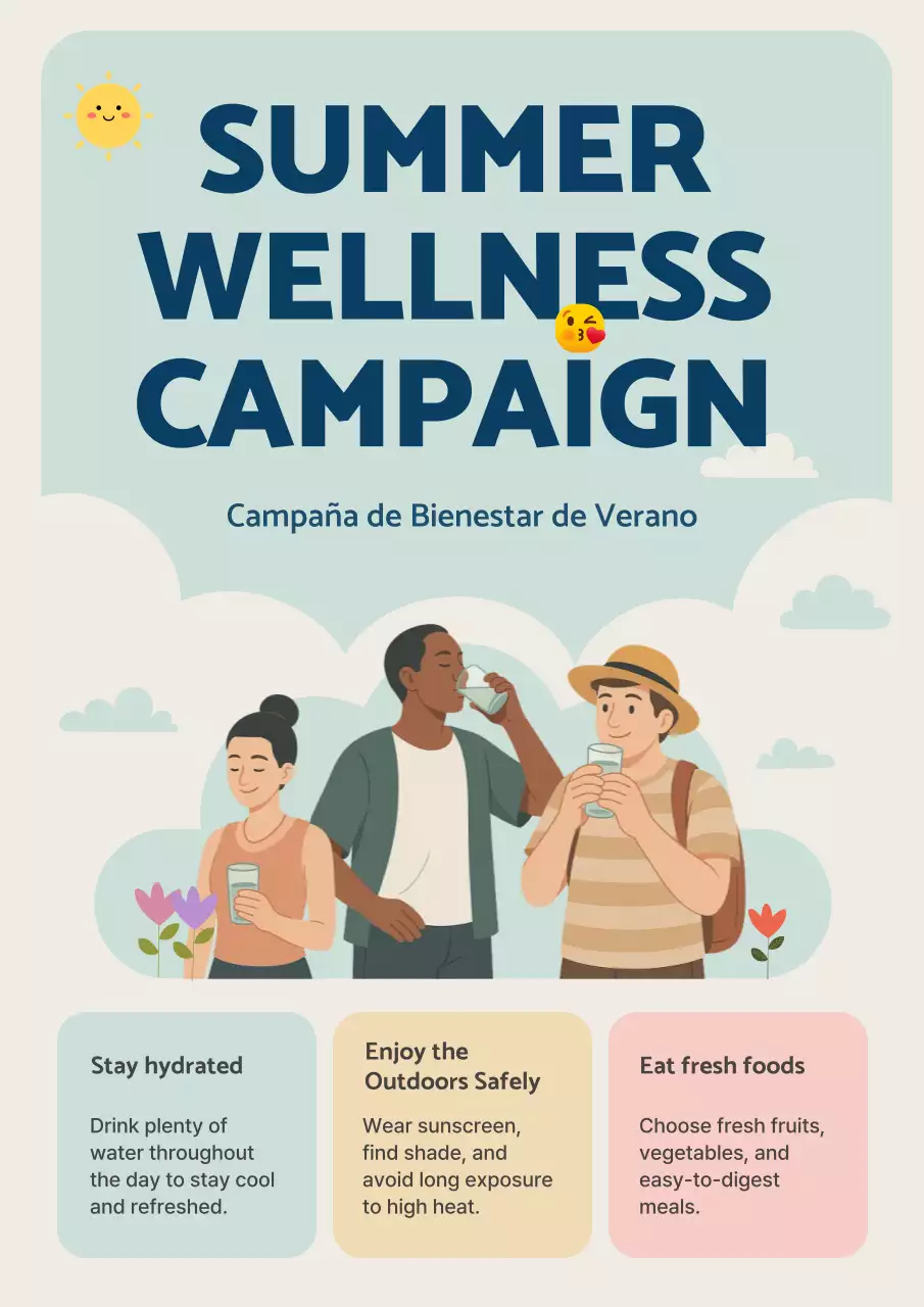 Beige Modern Wellness Announcement Hospital Medical