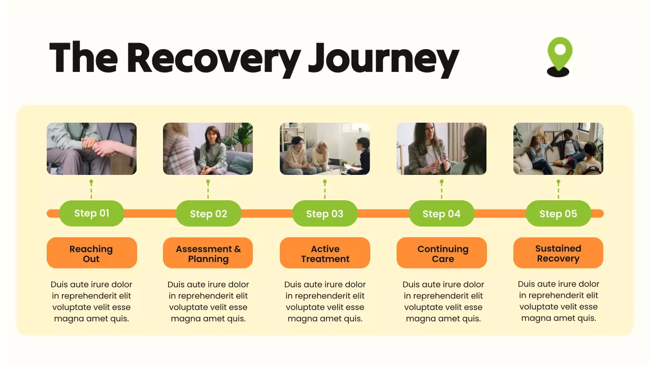 Green and Orange Bold Illustrative  Substance Abuse Presentation