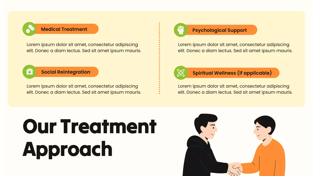Green and Orange Bold Illustrative  Substance Abuse Presentation