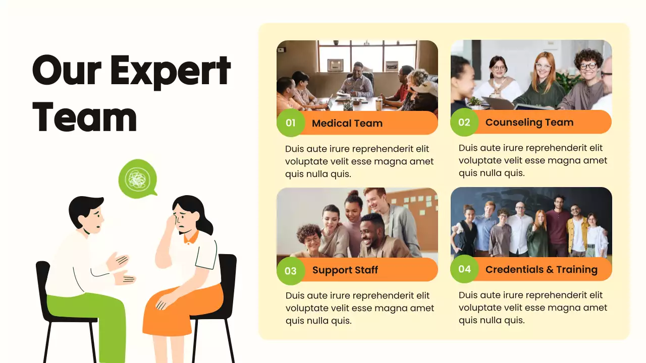 Green and Orange Bold Illustrative  Substance Abuse Presentation