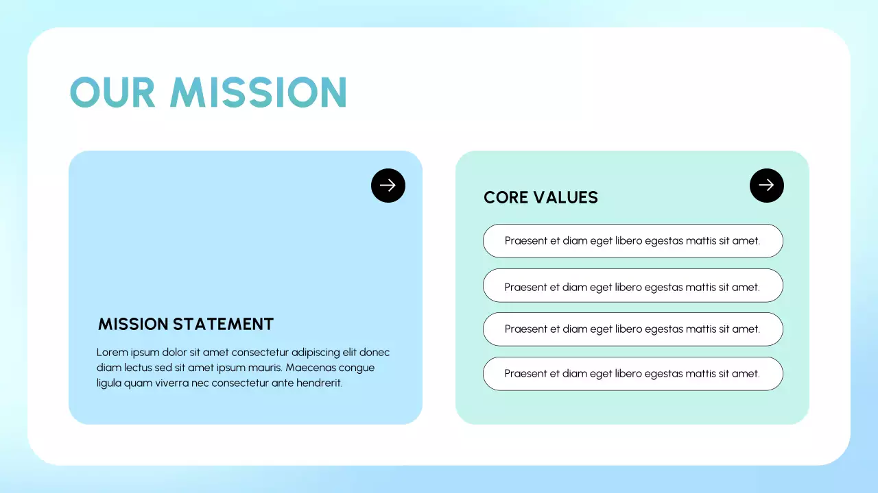 Apresentação sobre recuperação de abuso de substâncias limpas em azul e menta