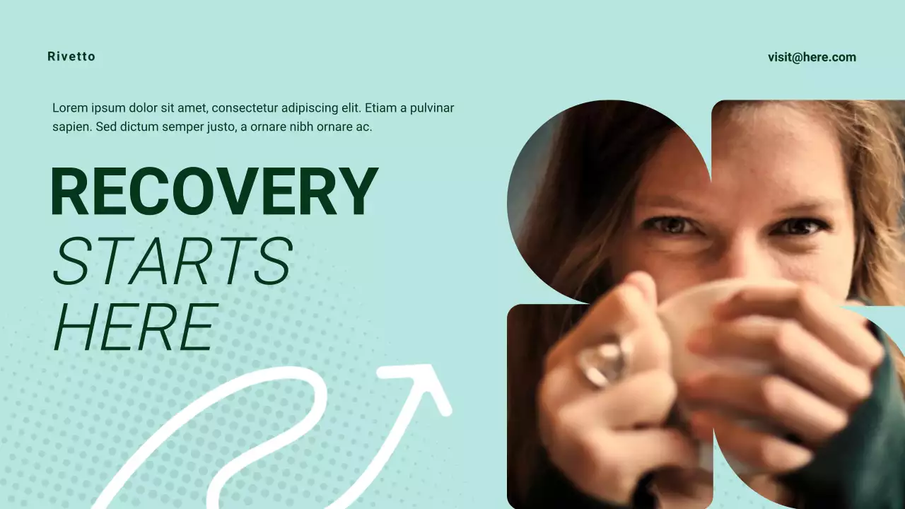 Mint and Green Modern Substance Abuse Recovery Presentation