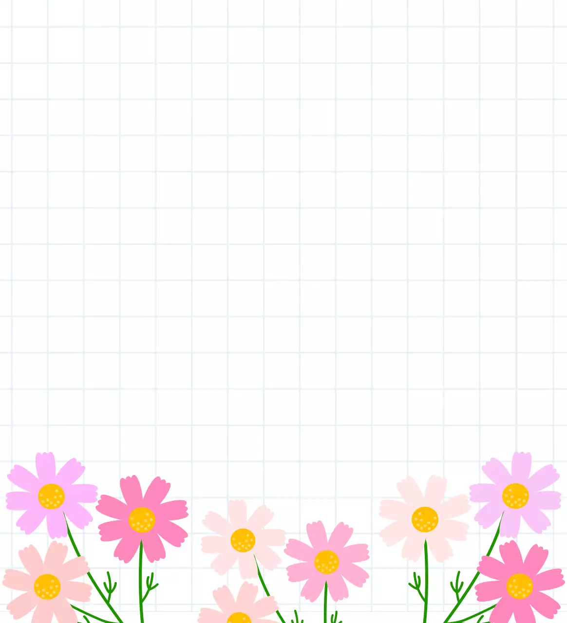 연보라 아기자기한 패턴 메모지