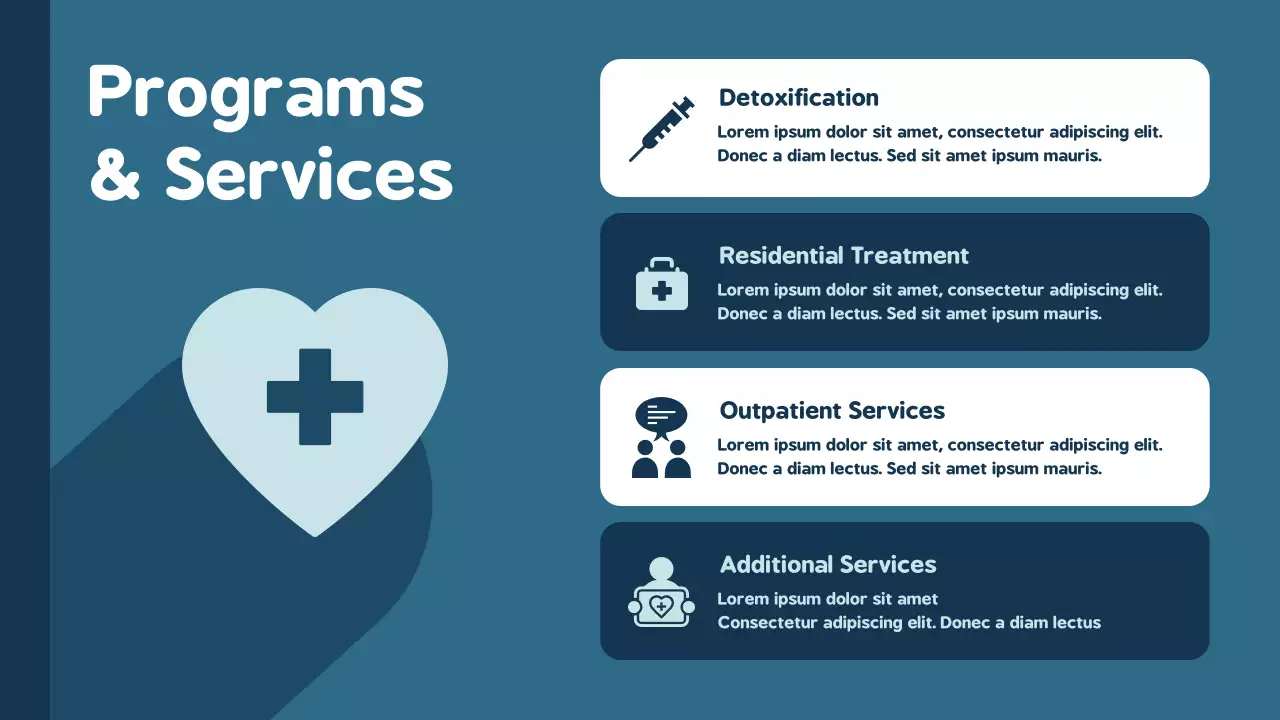 Blue Modern Addiction Announcement Presentation