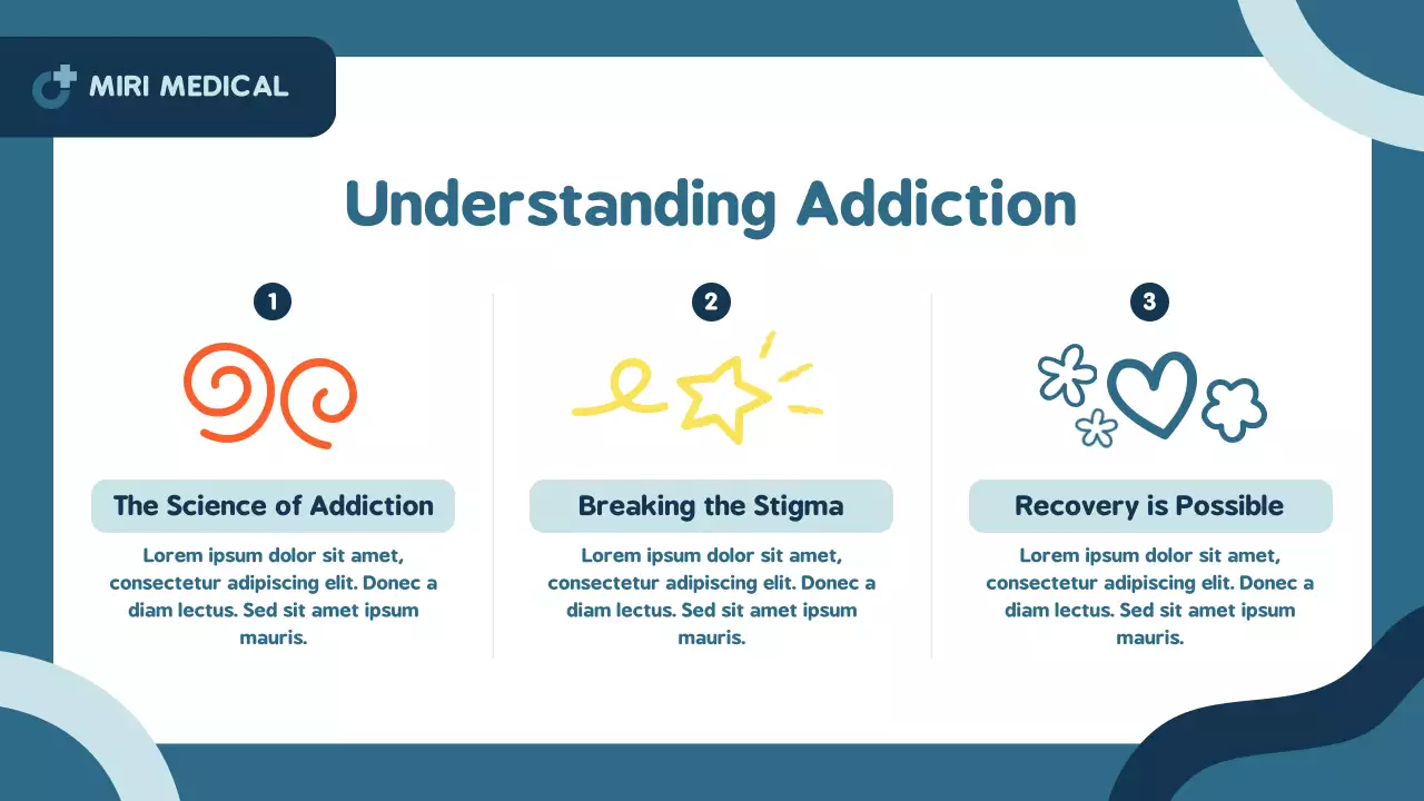 Blue Modern Addiction Announcement Presentation