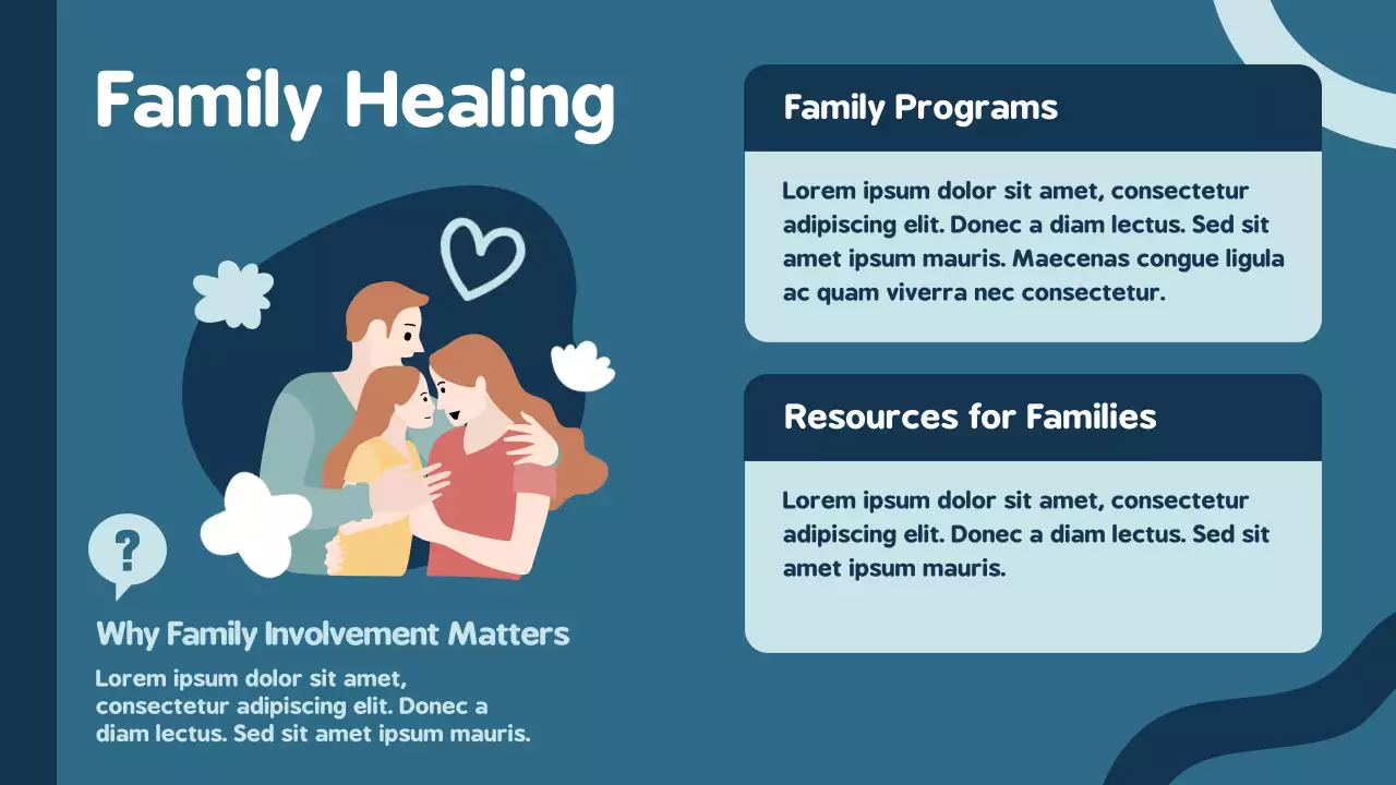 Blue Modern Addiction Announcement Presentation