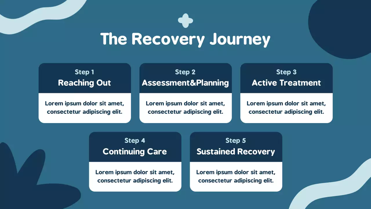 Blue Modern Addiction Announcement Presentation