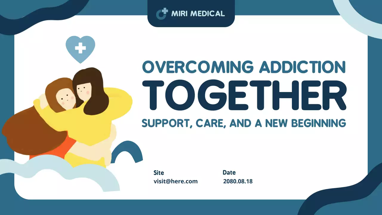 Blue Modern Addiction Announcement Presentation