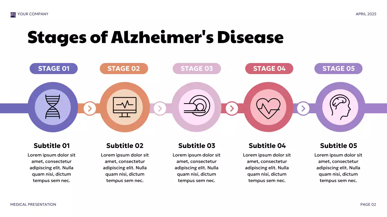 Purple Modern Medical Condition Awareness Presentation