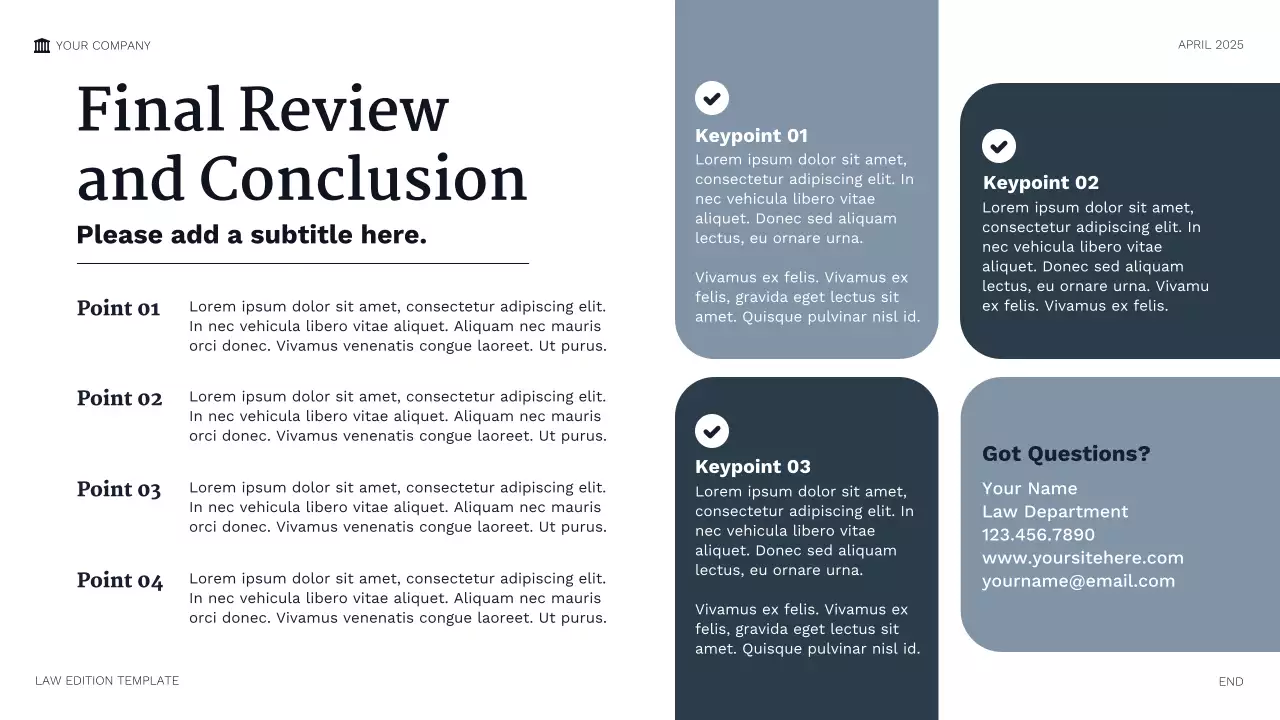 Bài thuyết trình pháp lý chuyên nghiệp của Hải quân