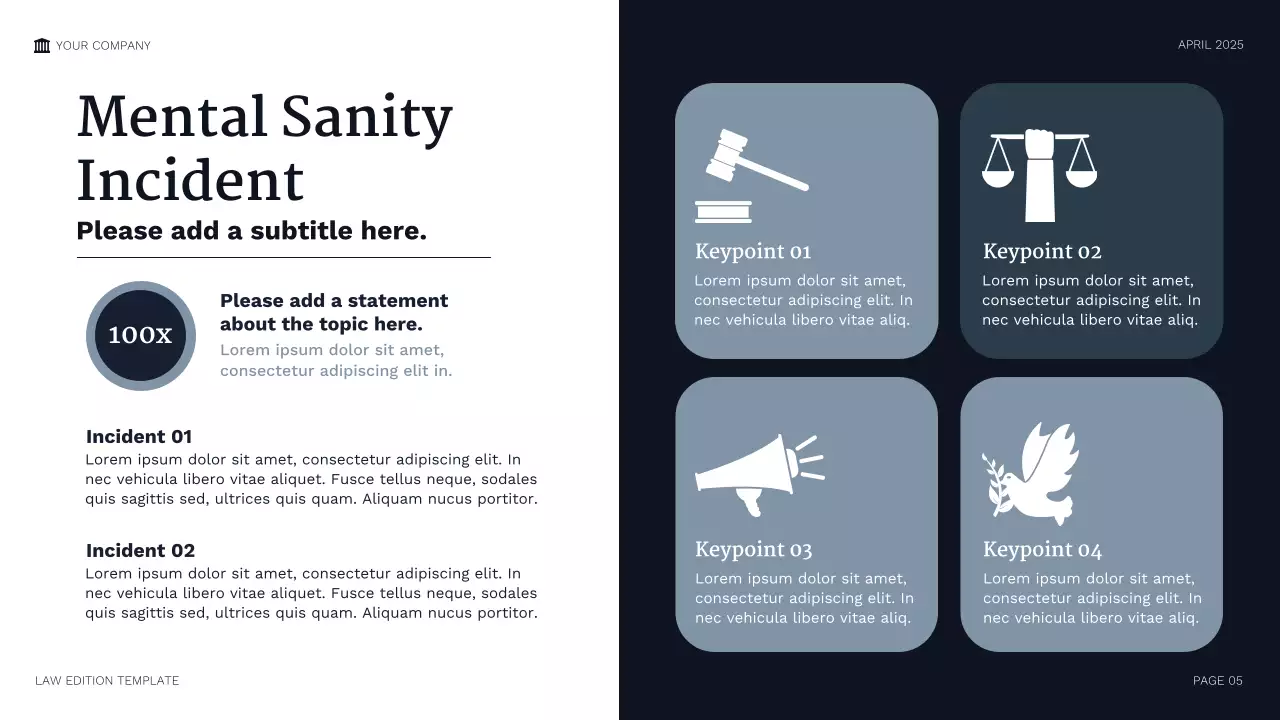 Bài thuyết trình pháp lý chuyên nghiệp của Hải quân