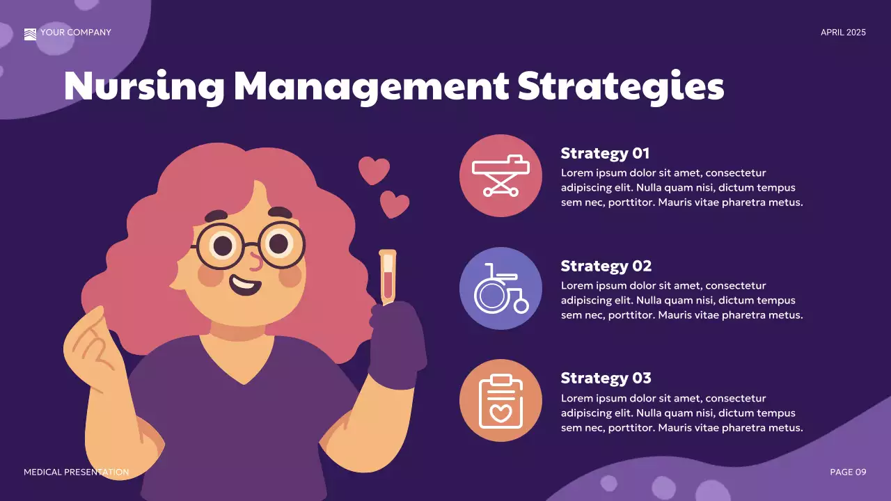 Purple Modern Medical Condition Awareness Presentation