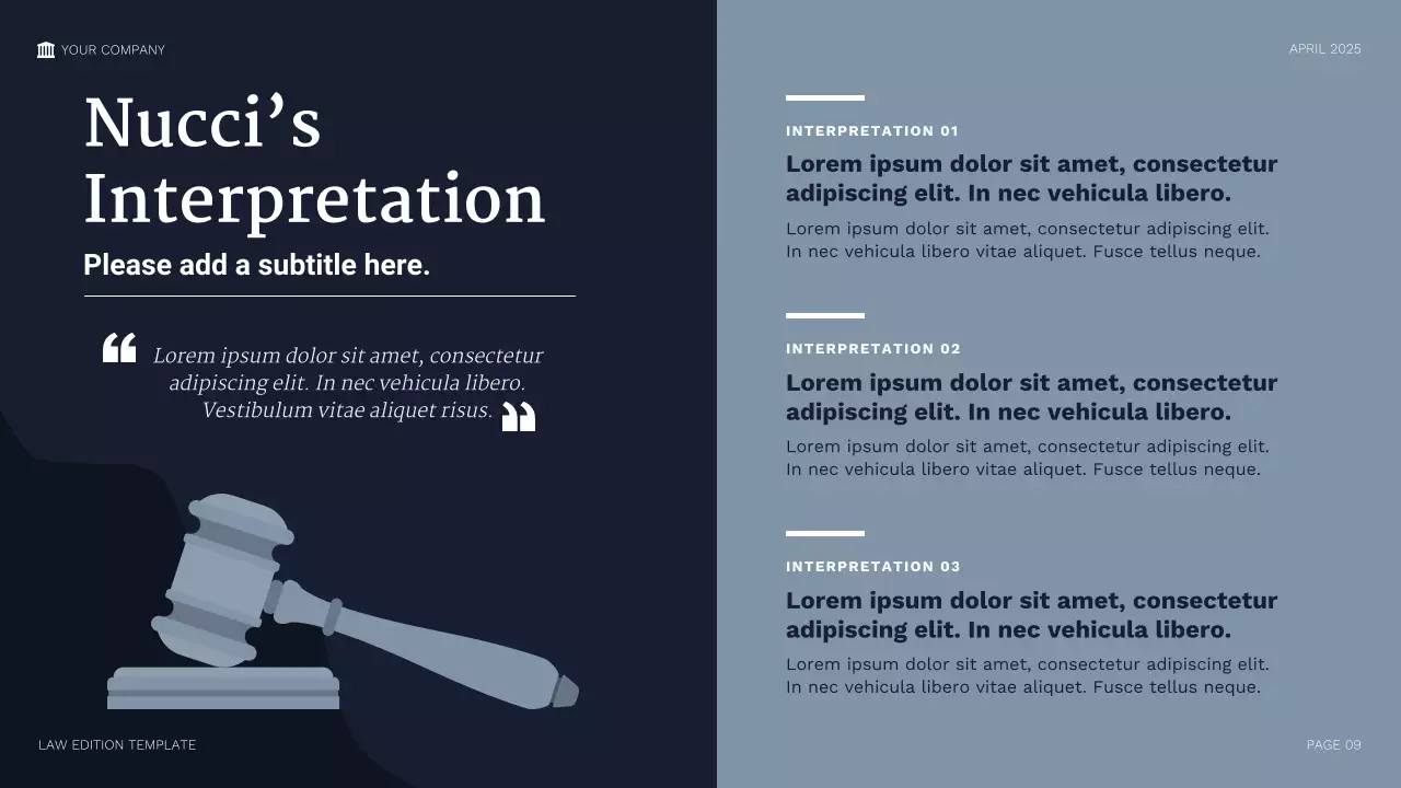 Bài thuyết trình pháp lý chuyên nghiệp của Hải quân