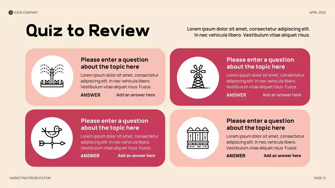 Red Modern Organic Strawberry Produce Presentation
