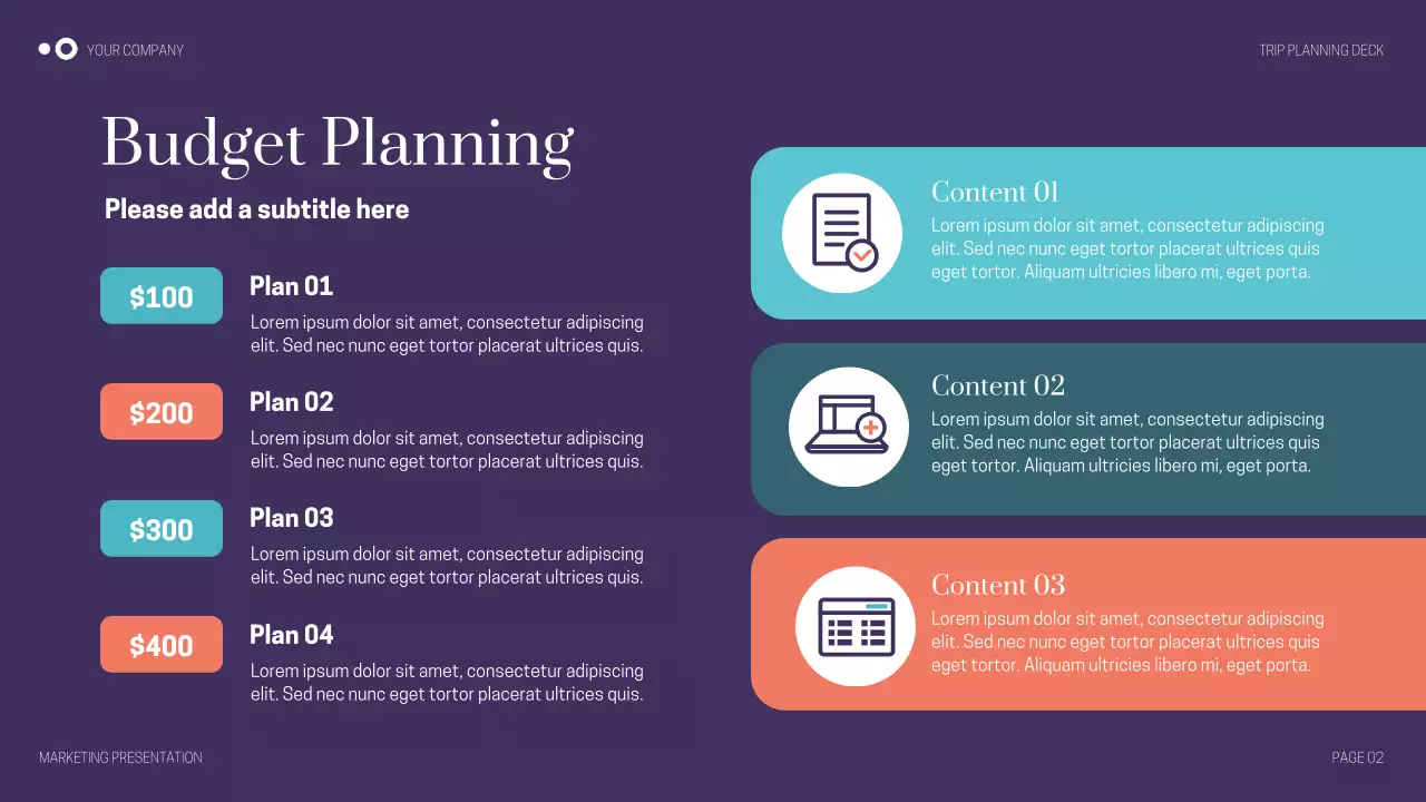 Purple Modern Travel Presentation