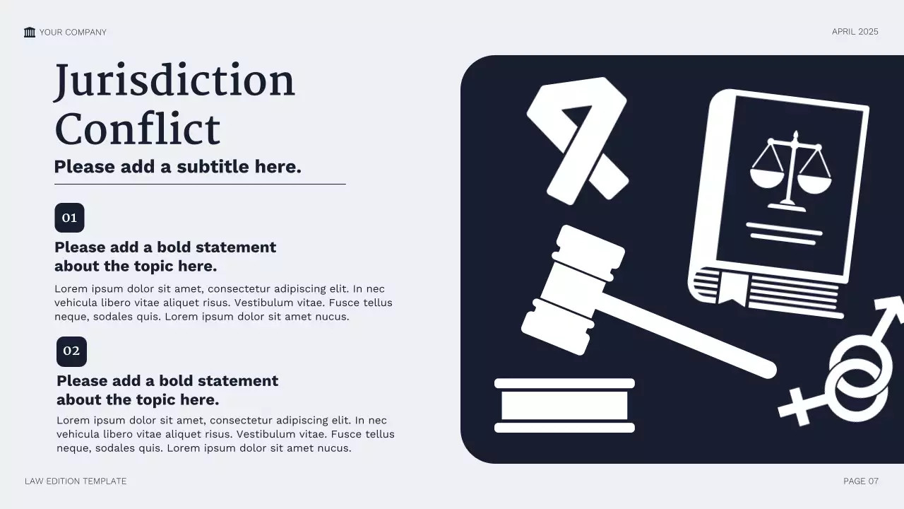 Bài thuyết trình pháp lý chuyên nghiệp của Hải quân