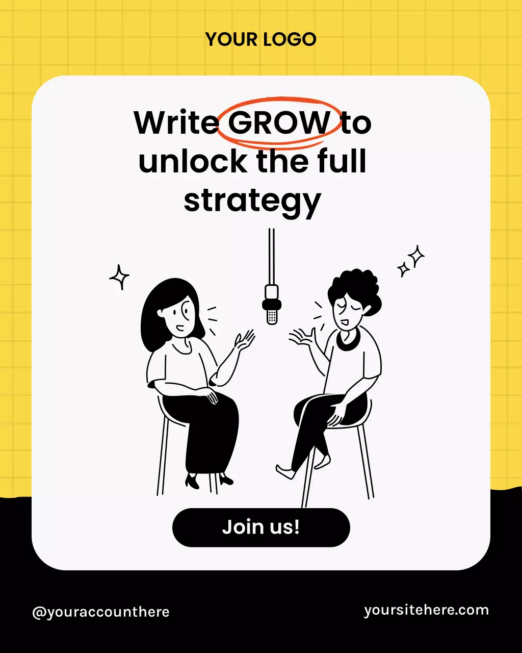 Yellow Minimal Creator Guide Social Media Instagram Post