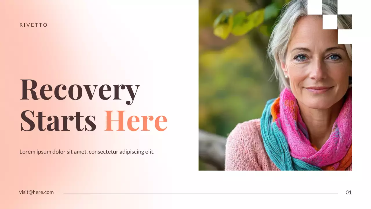 Orange Minimal Substance Abuse Recovery Presentation