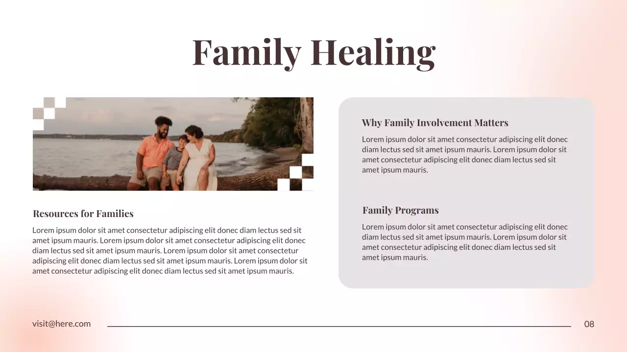 Orange Minimal Substance Abuse Recovery Presentation