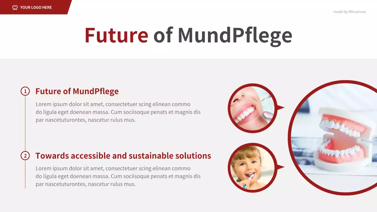 Red Professional Dental Guide Presentation