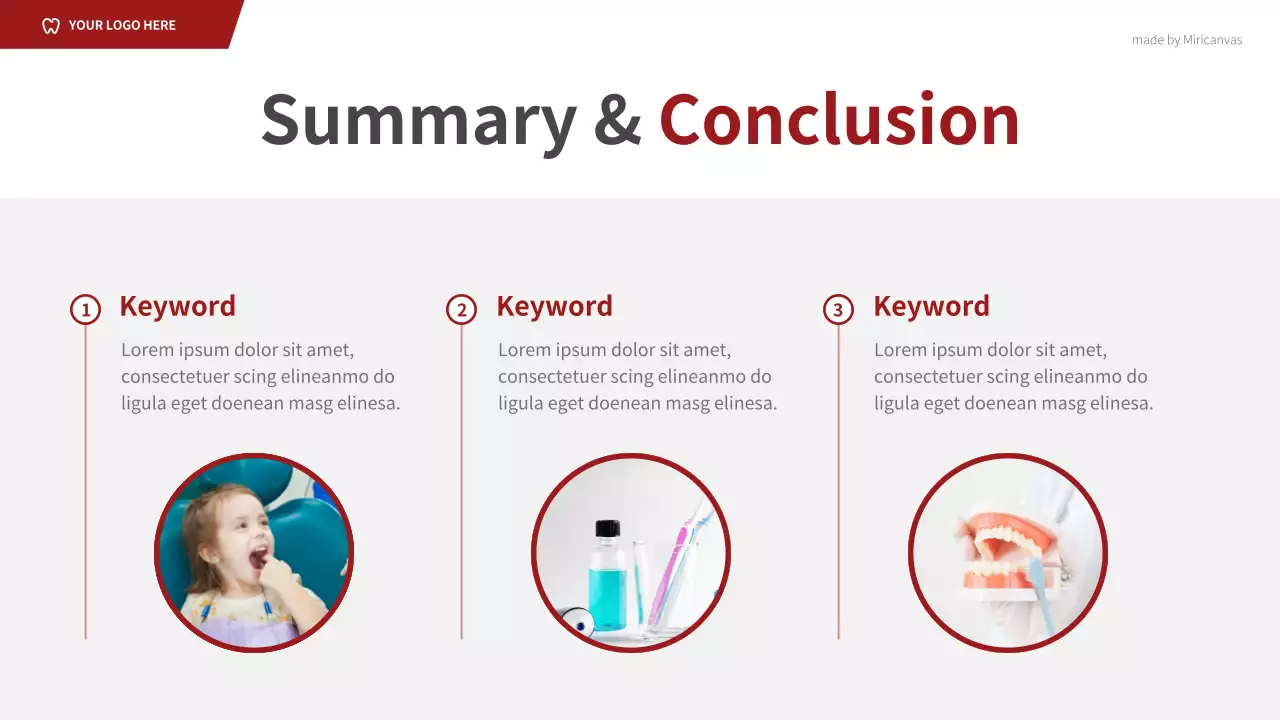 Red Professional Dental Guide Presentation