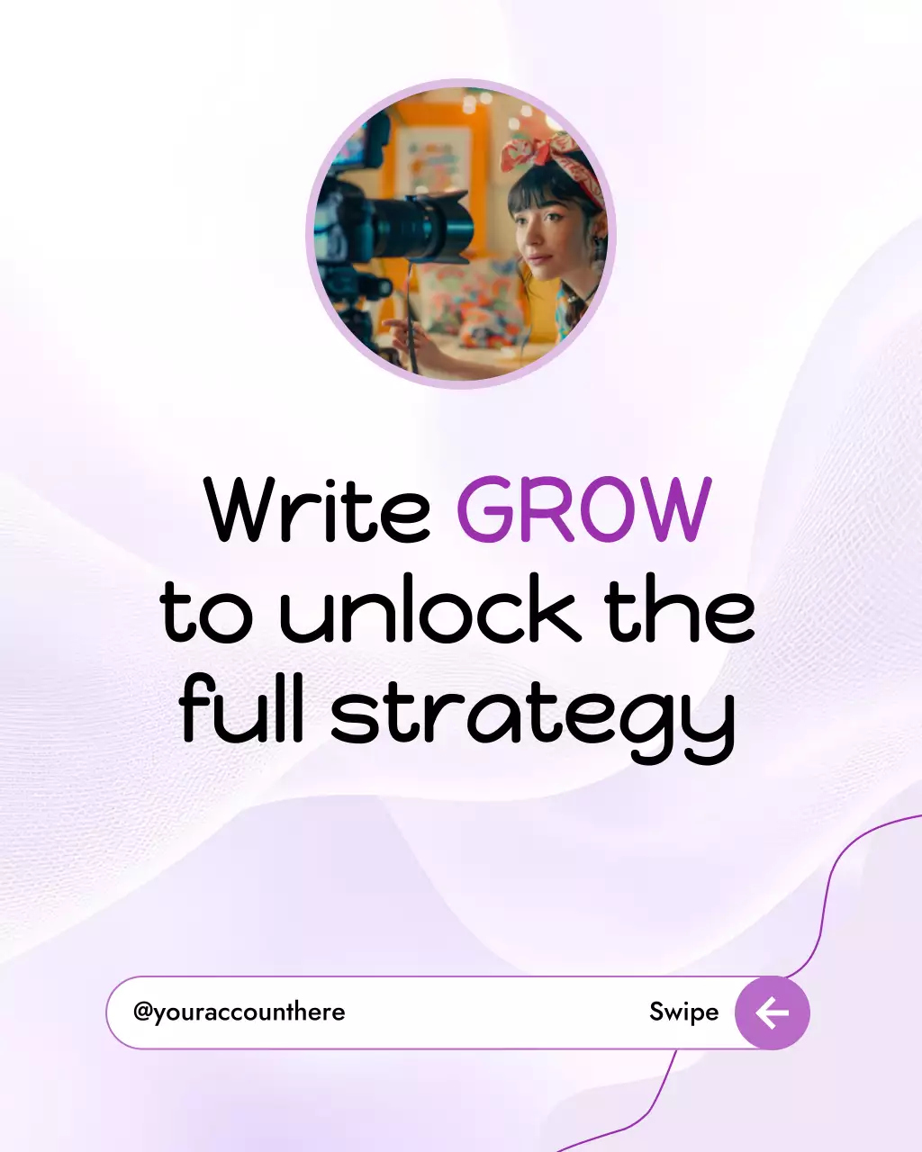 Purple Modern Creator Guide Instagram Post