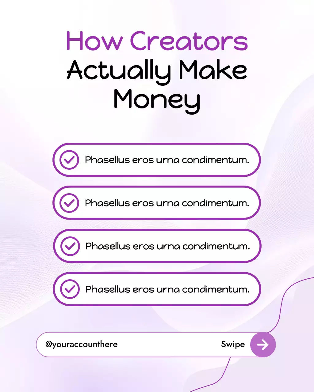 Purple Modern Creator Guide Instagram Post