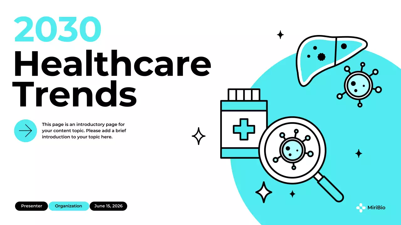 Teal Modern Healthcare Presentation