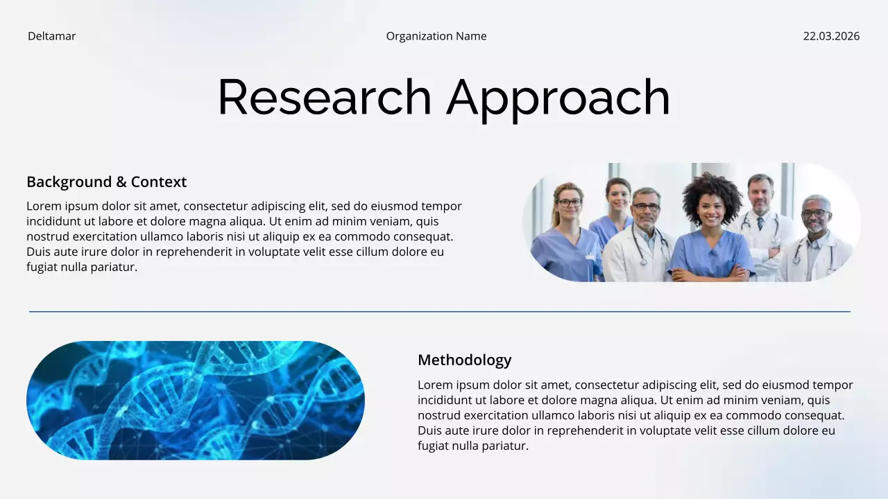 Blue and White Healthcare Trends and Insights Report Presentation