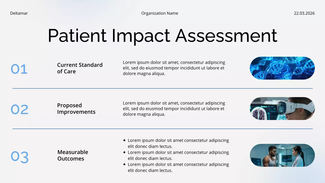 Blue and White Healthcare Trends and Insights Report Presentation