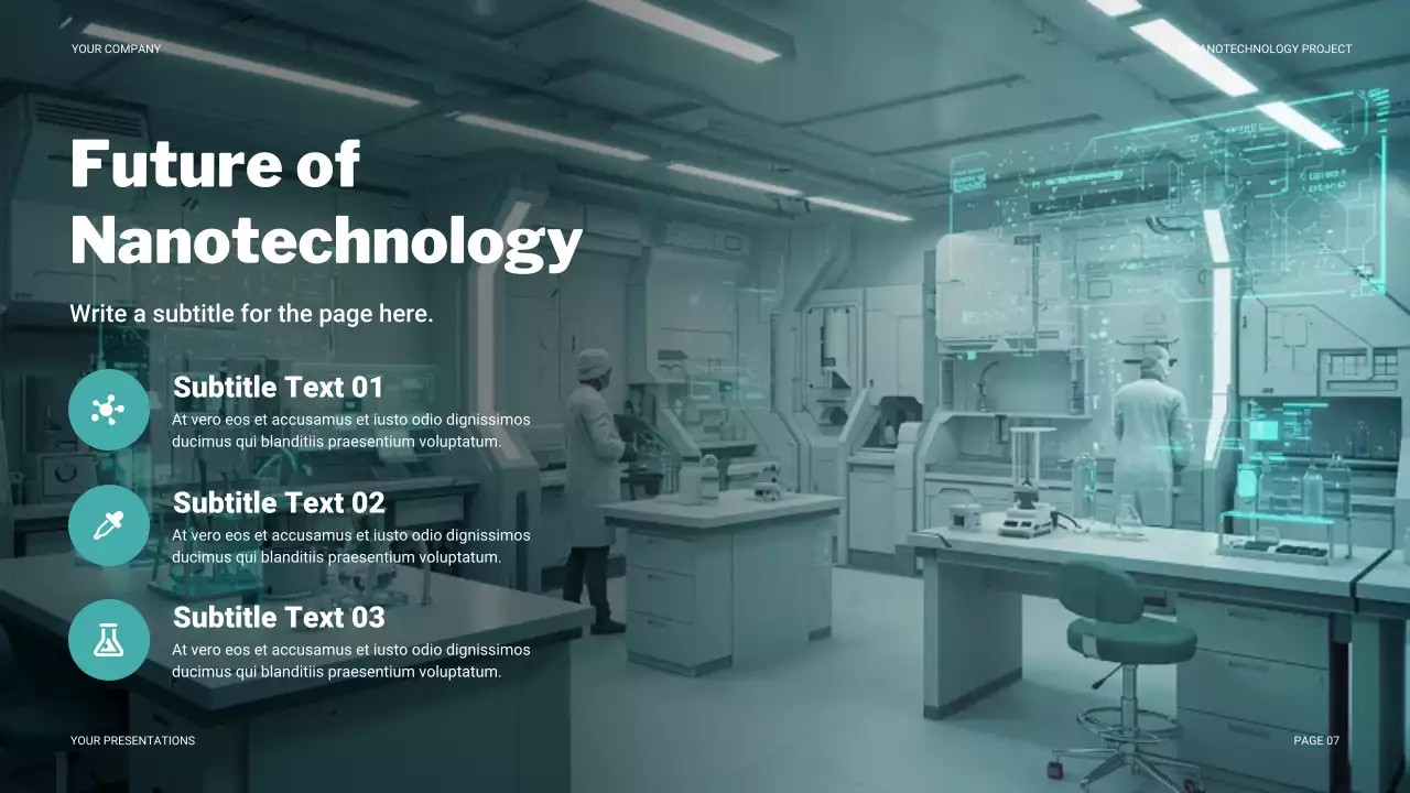 Teal Modern Nano Technology Introduction Presentation