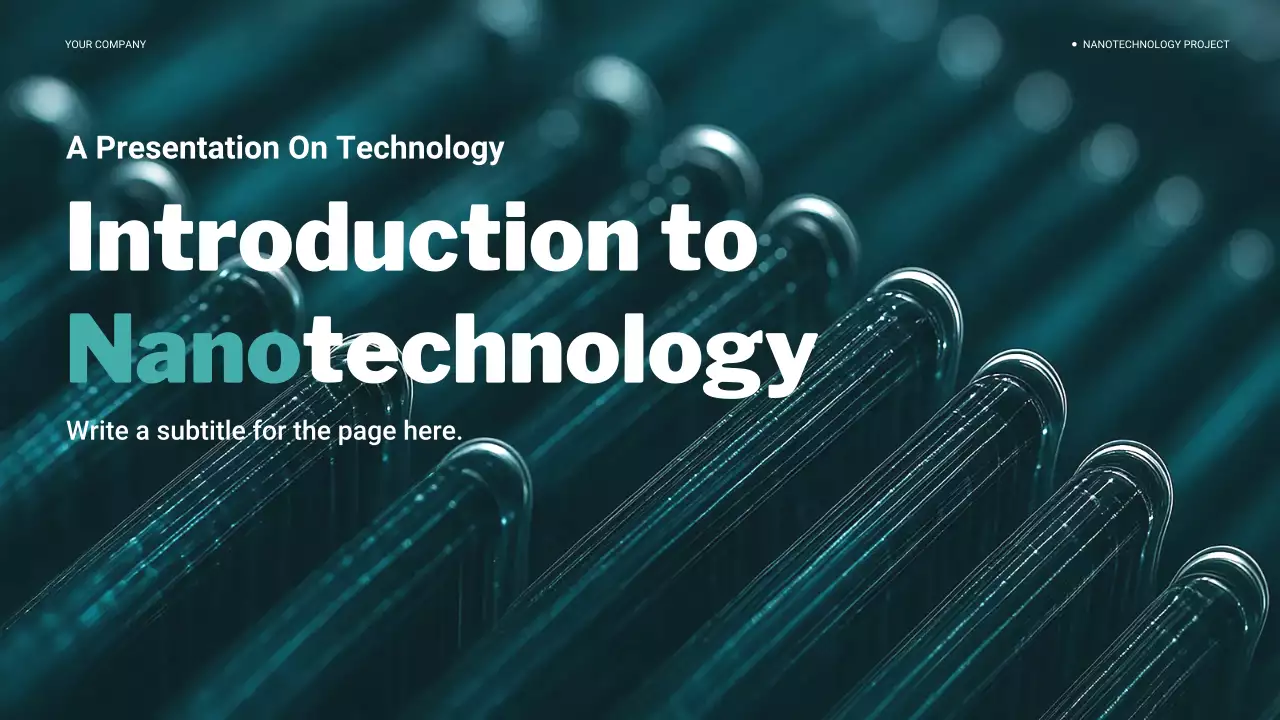 Teal Modern Nano Technology Introduction Presentation
