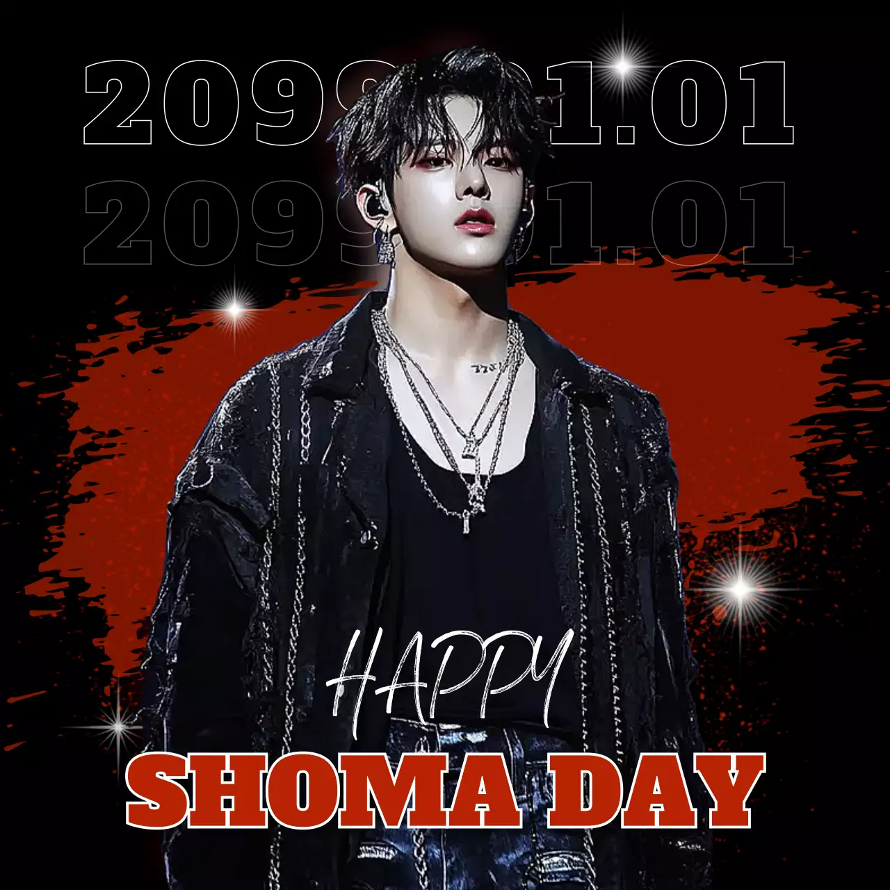 黒 モダン セレブレーション ポスター ダークセンイル