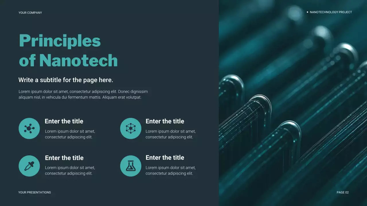 Teal Modern Nano Technology Introduction Presentation