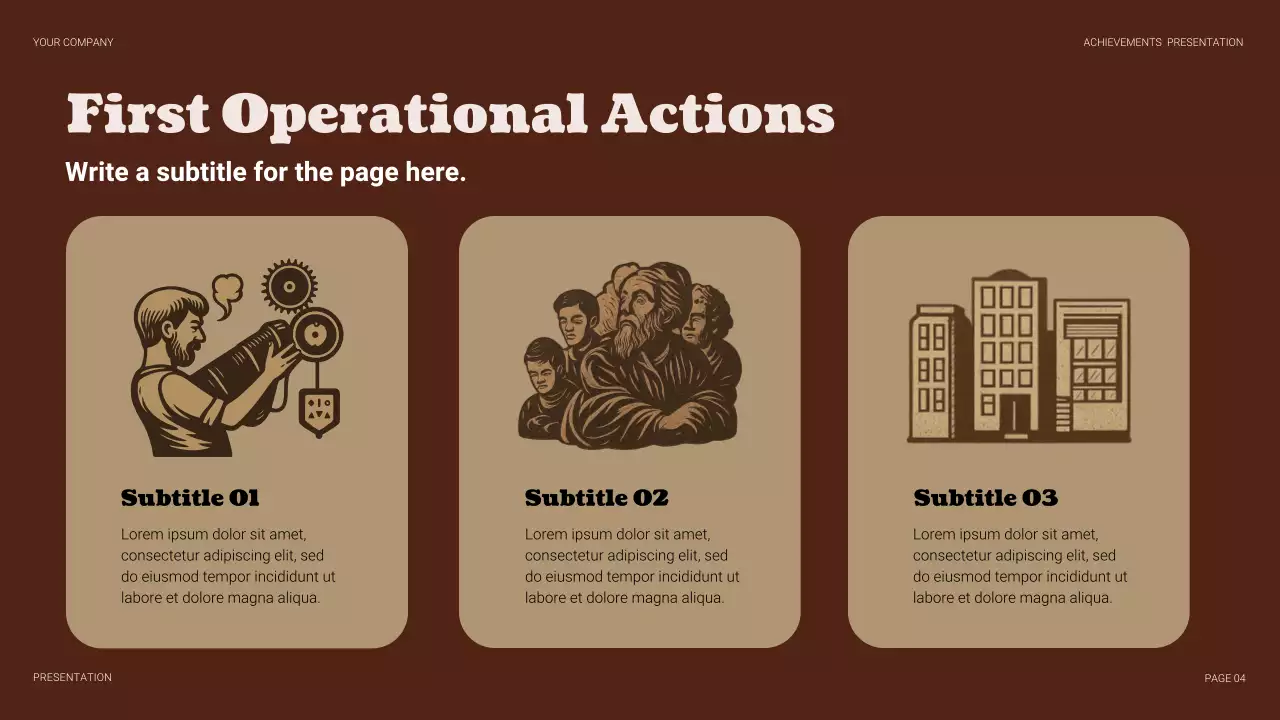 Beige Vintage Business Operations Presentation